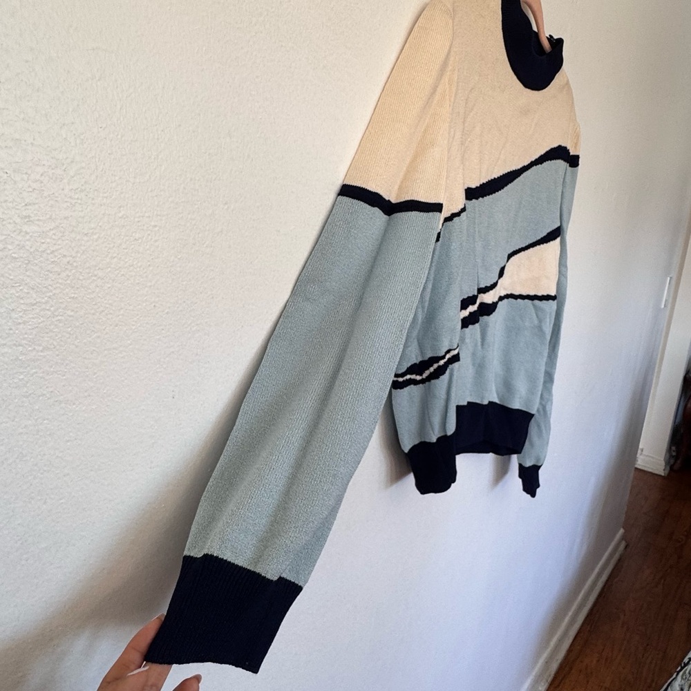 St.John Collection Colorblock Vintage Luxury Knit Quiet Luxury Sweater Sz L - Picture 8 of 10
